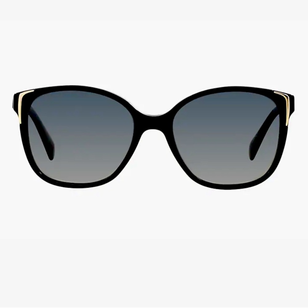 Prada Black and Gold Women's Sunglasses